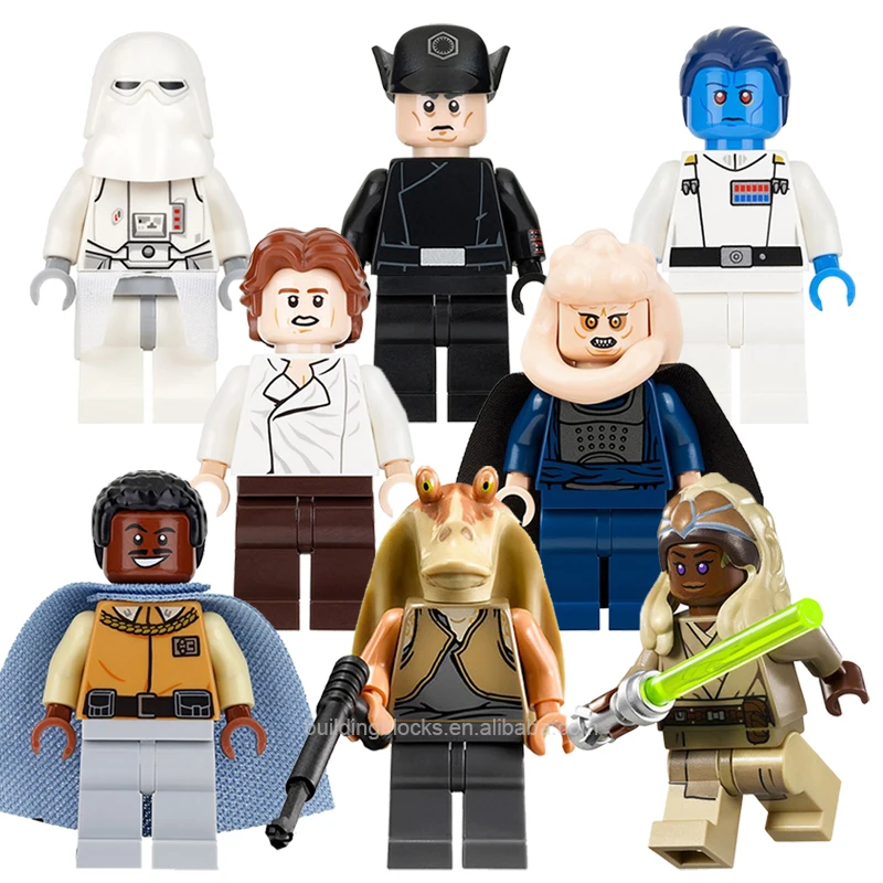 

PG8050 Star Han Solo Snow Soldier 1st Army Commander Binks Trooper Wars Mini Action Model Building Block Figure Toy Bricks Gift