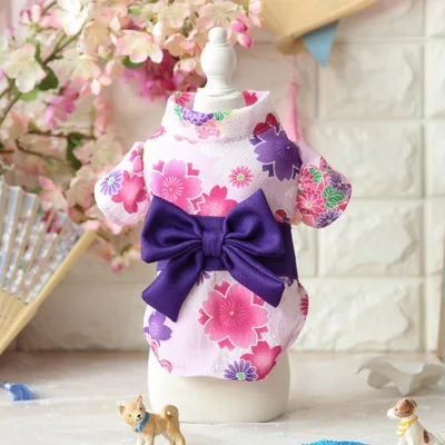 

VK202-Japanese Sakura Kimono, pet dog suit, Picture shows