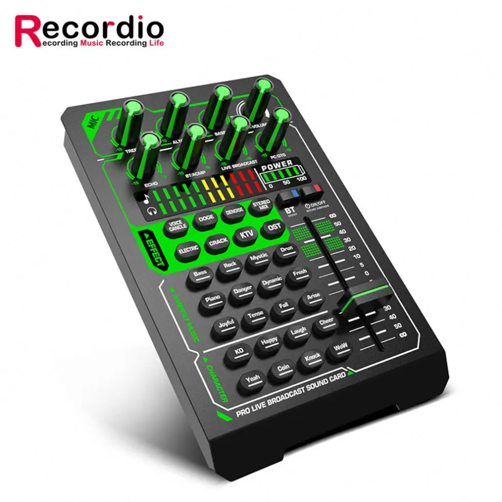 

GAX-H11 Multifunctional Audio Sound Card With Low Price, Black&white