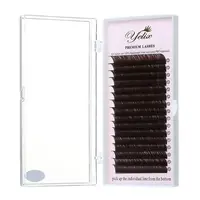 

Luxury Dark Brown False Individual Lashes Colored Eyelash Extension 7-15mm Mix Length 0.07/0.10mm Thickness C D Curl