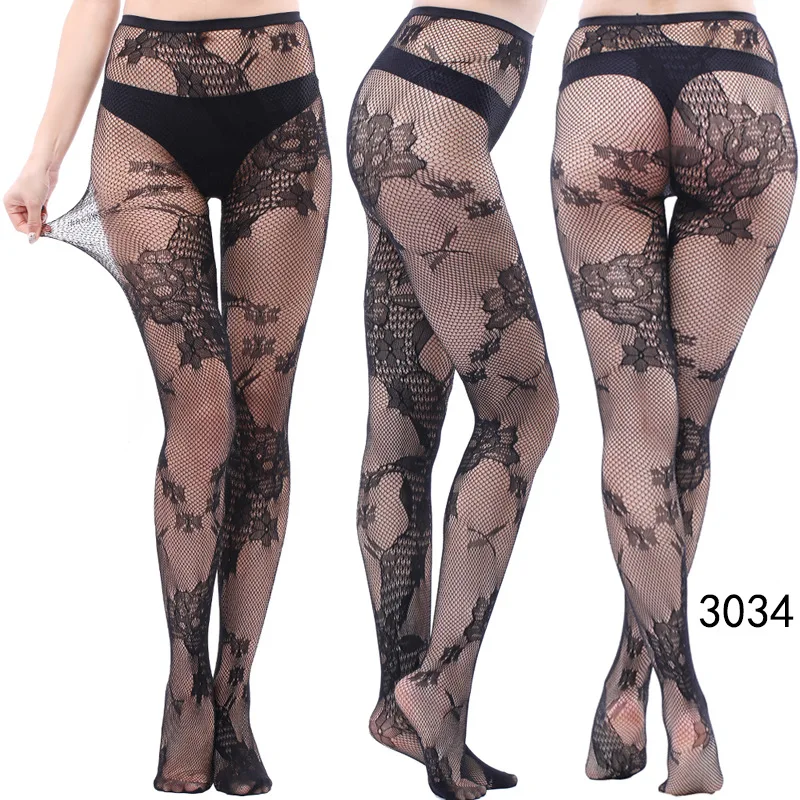 

xxl plus size sexy lace designs embroidered women girl lady fishnet mesh panty hose pantyhose tights socking stocking