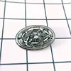Retro zinc alloy Viking round shield possessed pattern brooch for men