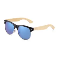 

2020 Custom Logo Hand made Polarized lenses natural Bamboo Wood Sunglasses