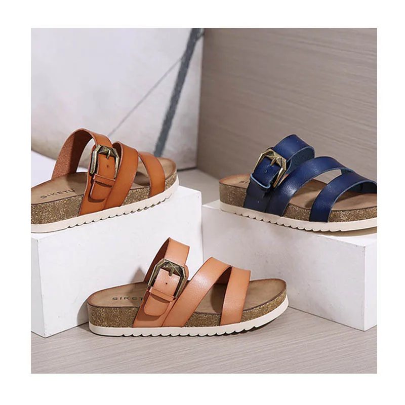 

2021 new arrival Summer beach designer ladies wood sandal famous brand fashion women's sandals platform sandals for women