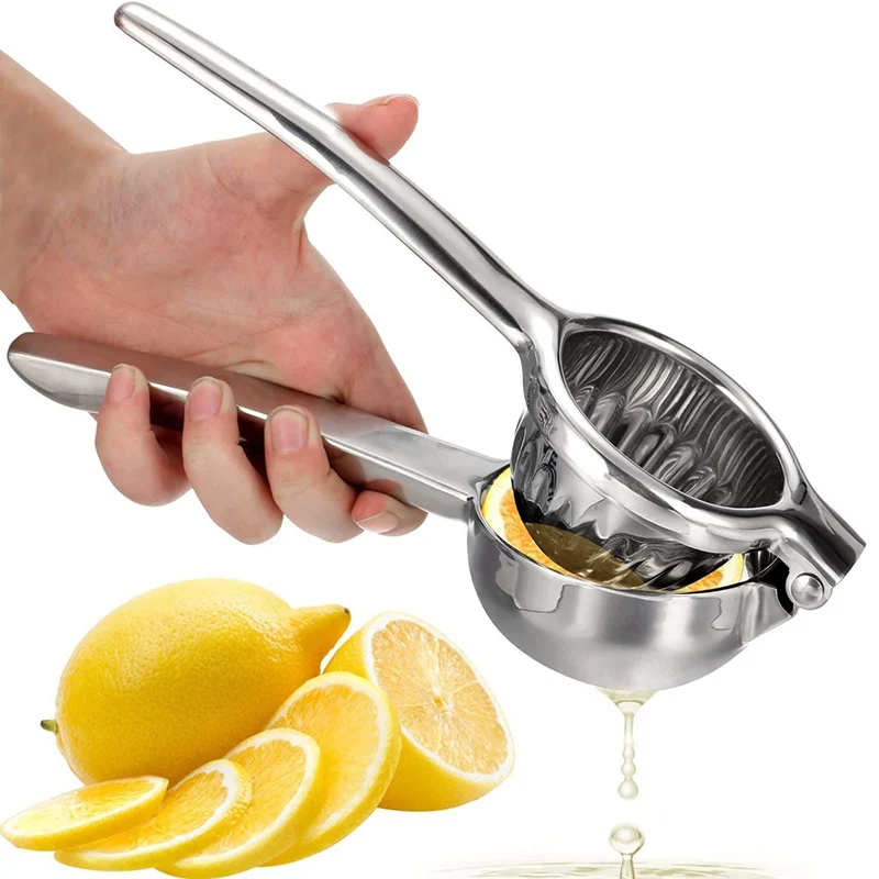 

Juicer Manual Lemon Squeezer bar tools cocktail shaker Handheld Stainless Steel juicer cocktail cocktail set, Silver