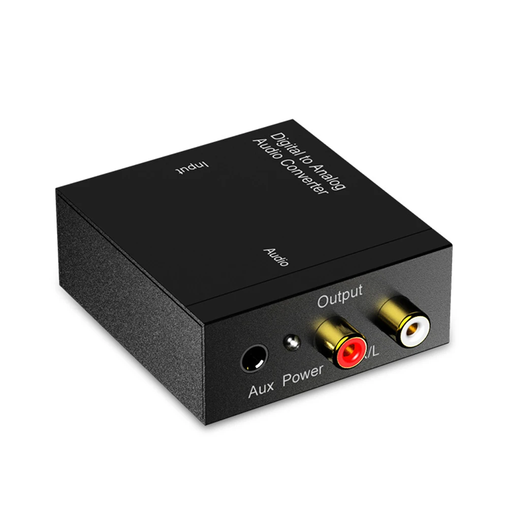 

Portable 3.5Mm Jack Coaxial Optical Fiber Digital To Analog Audio Aux RCA L / R Converter Spdif Digital Audio Decoder Amplifier