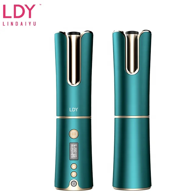 

Hot sale Professional Cordless Hair Curler USB Automatic Curling Iron Rotating hair Curler Wireless, Customized color