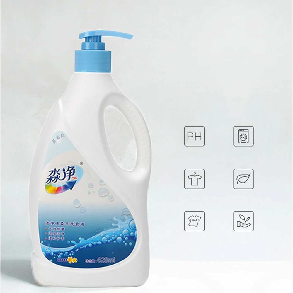 

628ml Clothes Underwear Hand Washing Detergent Washing Baby Liquid Hand Laundry Detergent Soap, White