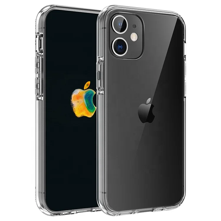 

Simple crystal clear mobile phone case wholesale For iPhone 12 series TPU