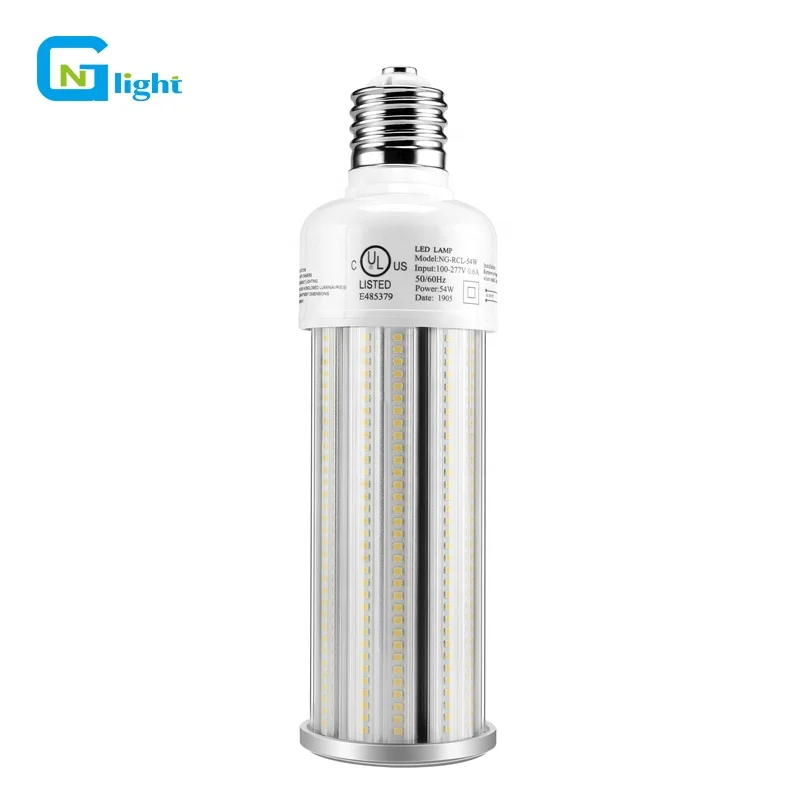 5000K Natural White 54watt Standard Medium Base E26 Warehouse Workshop Highbay LED Corn Light Bulb