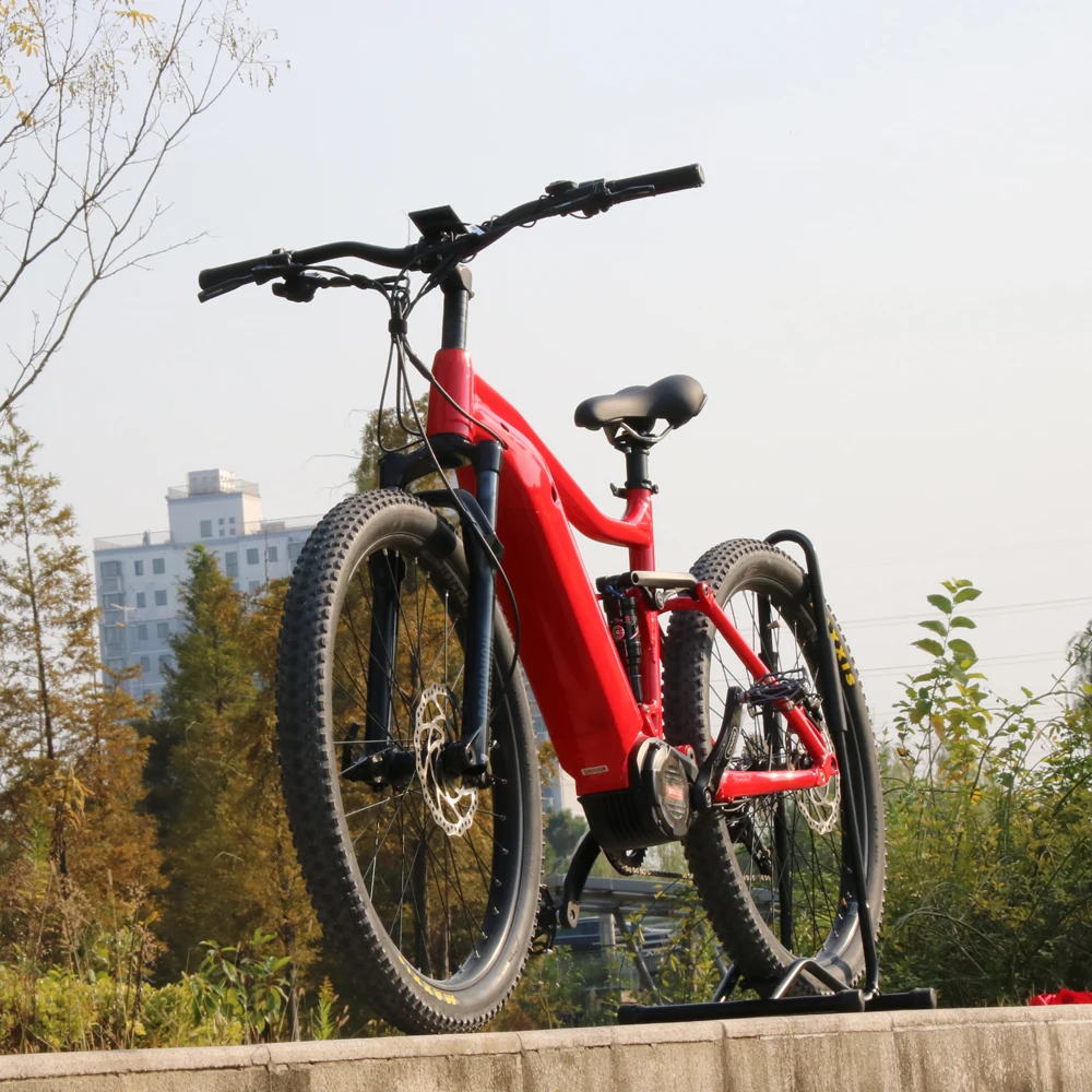 

48V 1000W Mid Drive Full Suspension Electric Mountain Bike China / E Bike / Mtb With Unique Frame