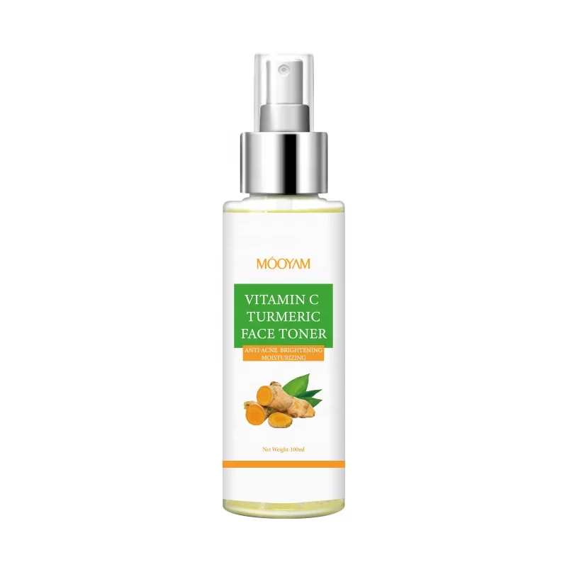 

Wholesale Skin Care Facial Water Spray Vitamin C Facial Toner Mist Anti Inflammatory Moisturizing Firming Turmeric Toner