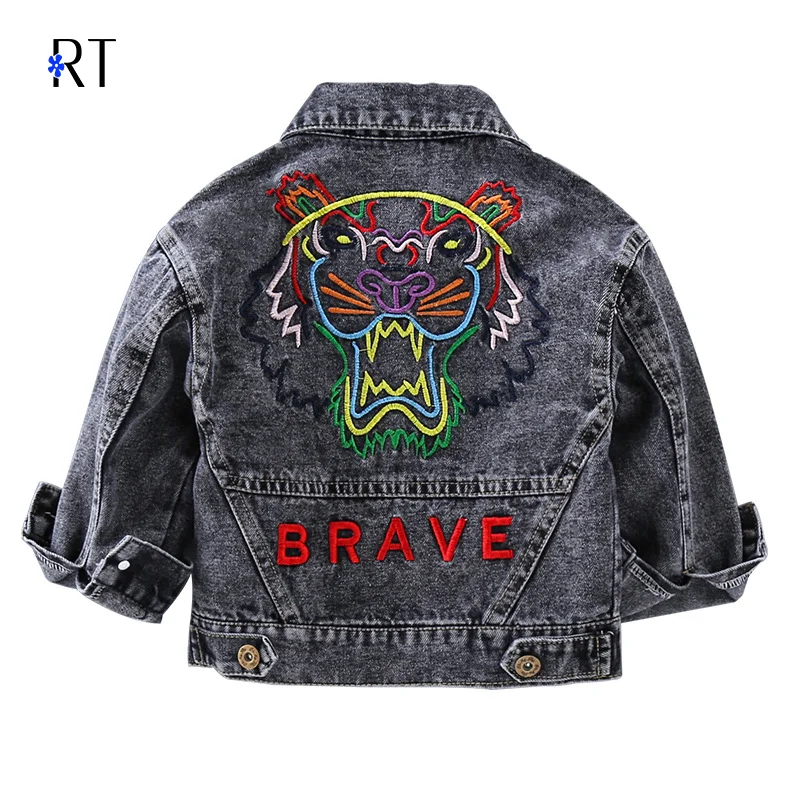 

2020 new embroidery cardigan children's jacket spring and autumn new products 4 years old to 8 years old windproof children's ne, Picture