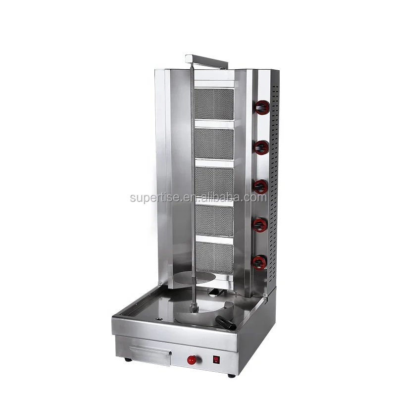 Vertical Doner Kebab Gas Shawarma Machine For Fast Food Service ...