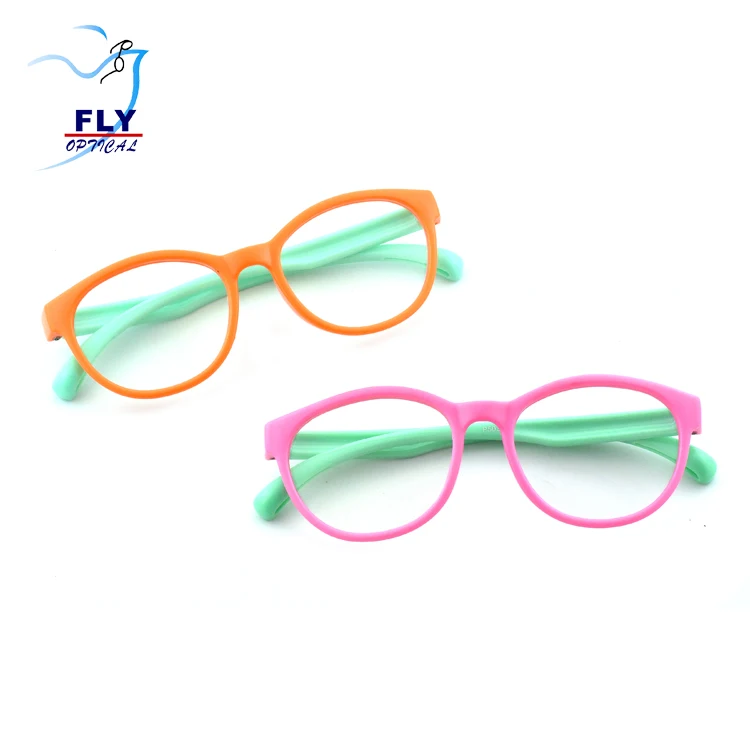 

FLY 2020 cute fashion flexible bendable tr90 anti radiation blue light blocking computer glasses kids P5039