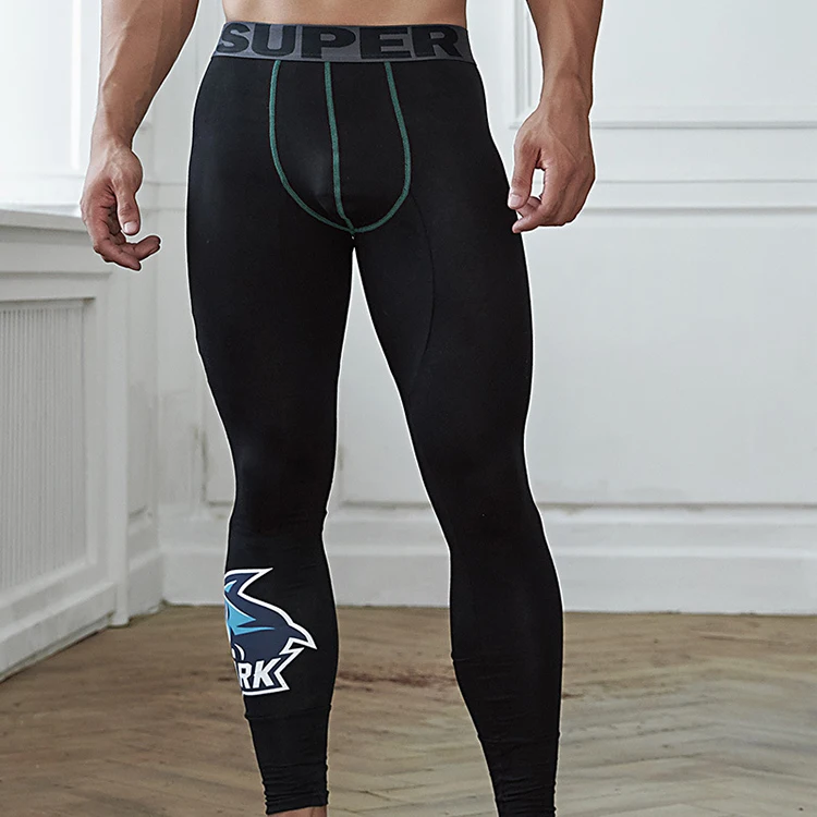 

High Quality Fitness Sports Tights Men's Basketball Leggings Breathable Elastic Running Trouser Breathable Sportswear for Man