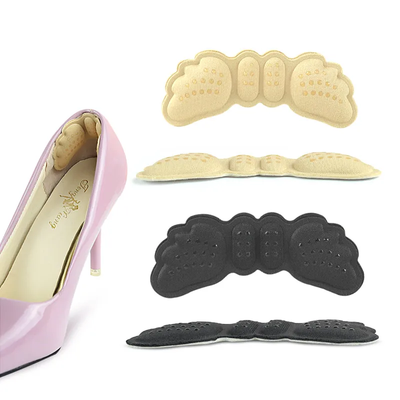 

Self-Adhesive heel grips sponge Heel Cushion Inserts for Shoes Too Big and prevent blisters, Black/pink/apricot