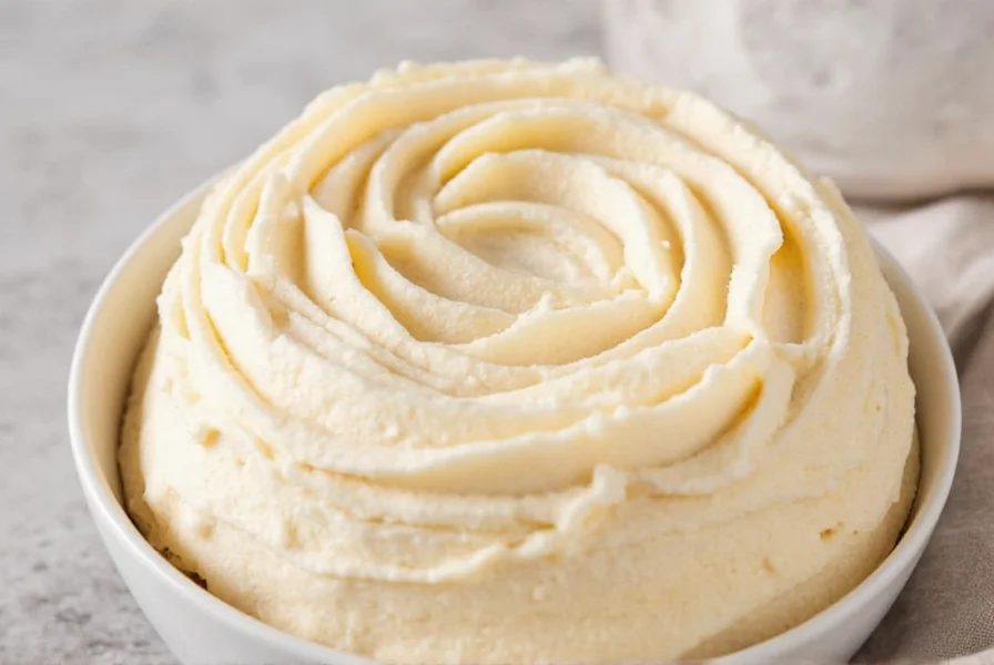 Close-up of cinnamon icing ingredients with measuring spoons