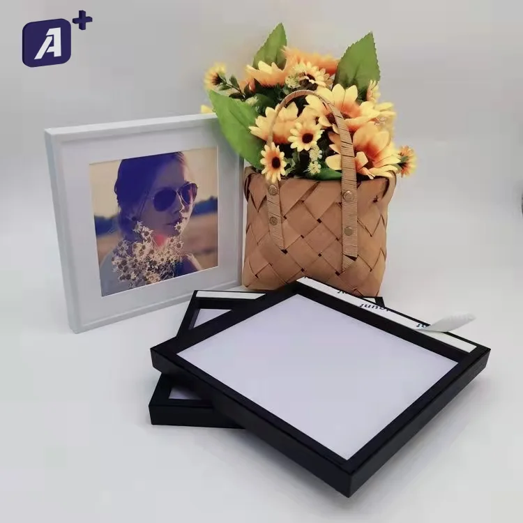 

Artmount Mixtiles 8x8 inch Black New Creative Photo Frame, Black/white