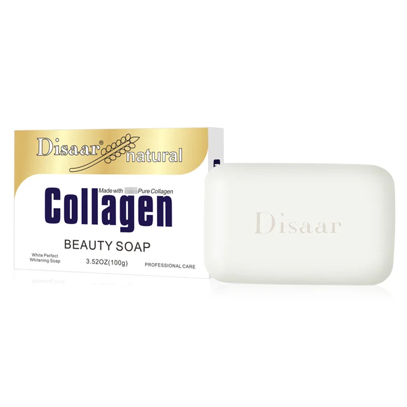 

High Quality Beauty Cosmetics Face Whitening Natural Collagen Beauty Soap For Skin Care, White