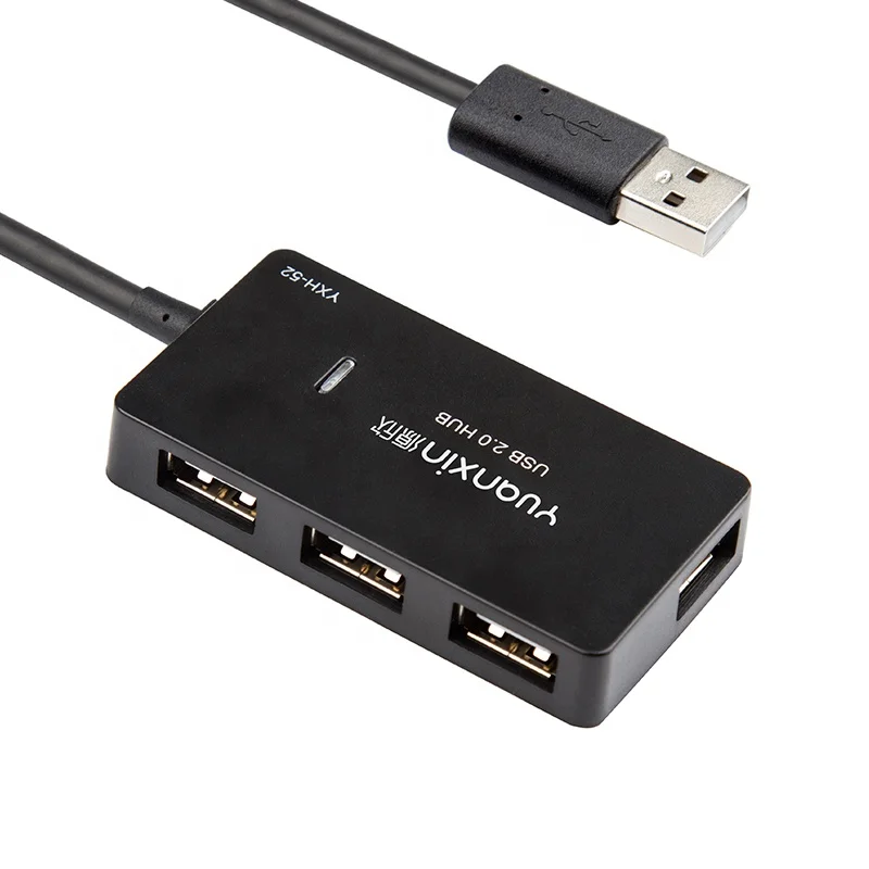

OEM Portable 4 Port USB HUB 2.0 USB Splitter Adapter for Computer Laptop Desktop PC