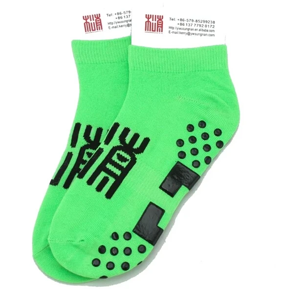 

Playground Indoor Early education center custom ankle anti slip jump adult Kids custom trampoline socks