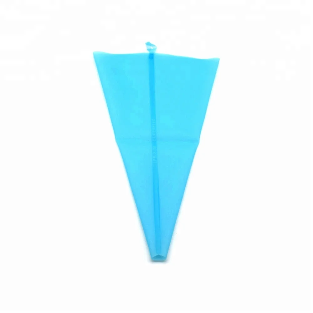 

1pcs Portable 12" Reusable Silicone Icing Piping Cream Pastry Bag Cake DIY Decorating Tool, Blue