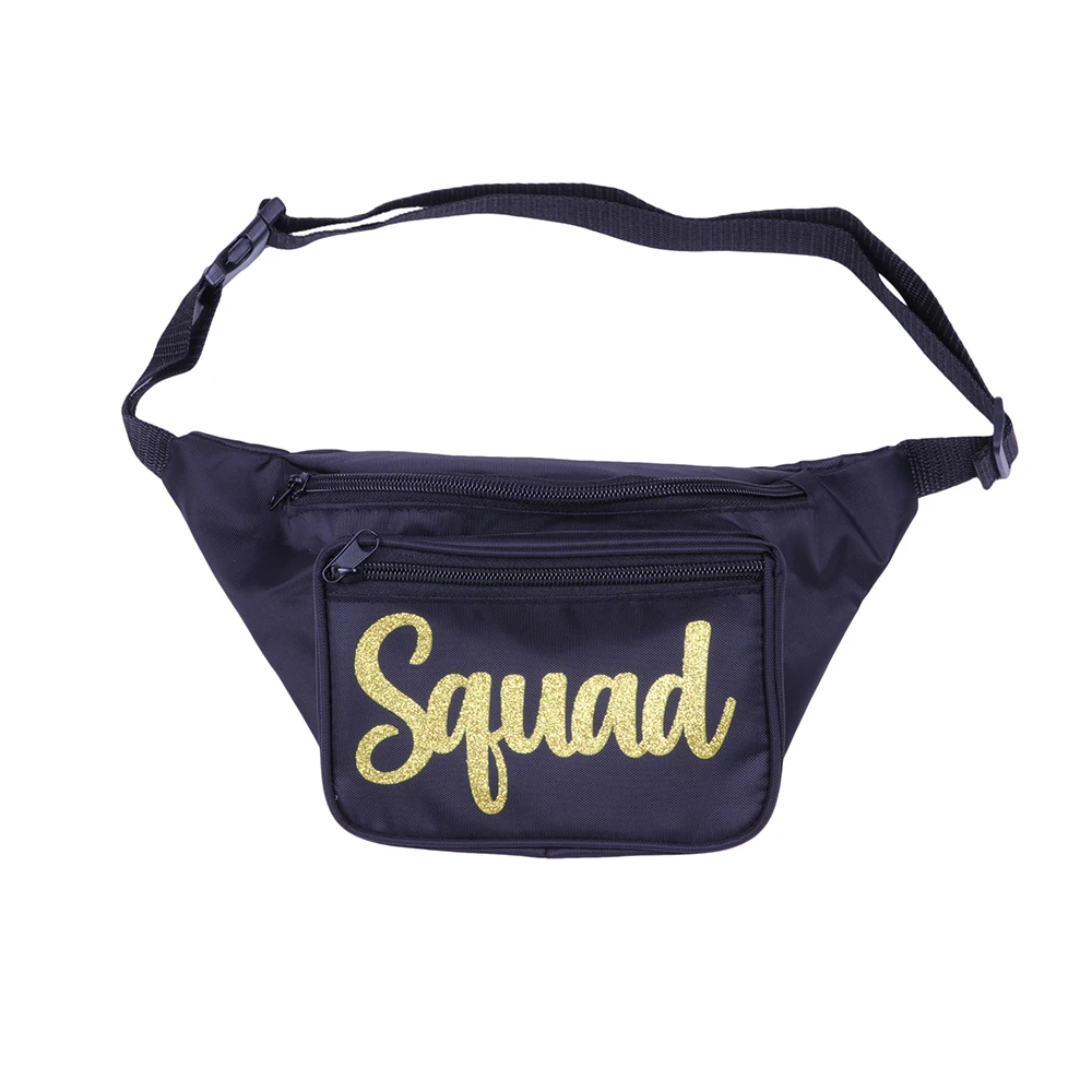 

Promo Custom 3 zipper pocket colorful Nylon Sport waist bag printed Neon fanny pac, Color1