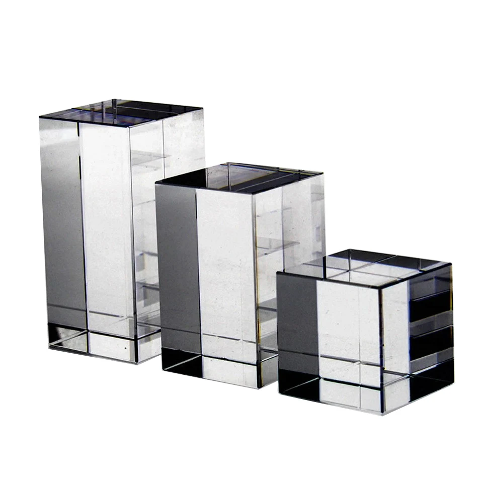 

k9 Crystal blank block cube for 3D Laser Engraving wedding gift MLSJ-ND031