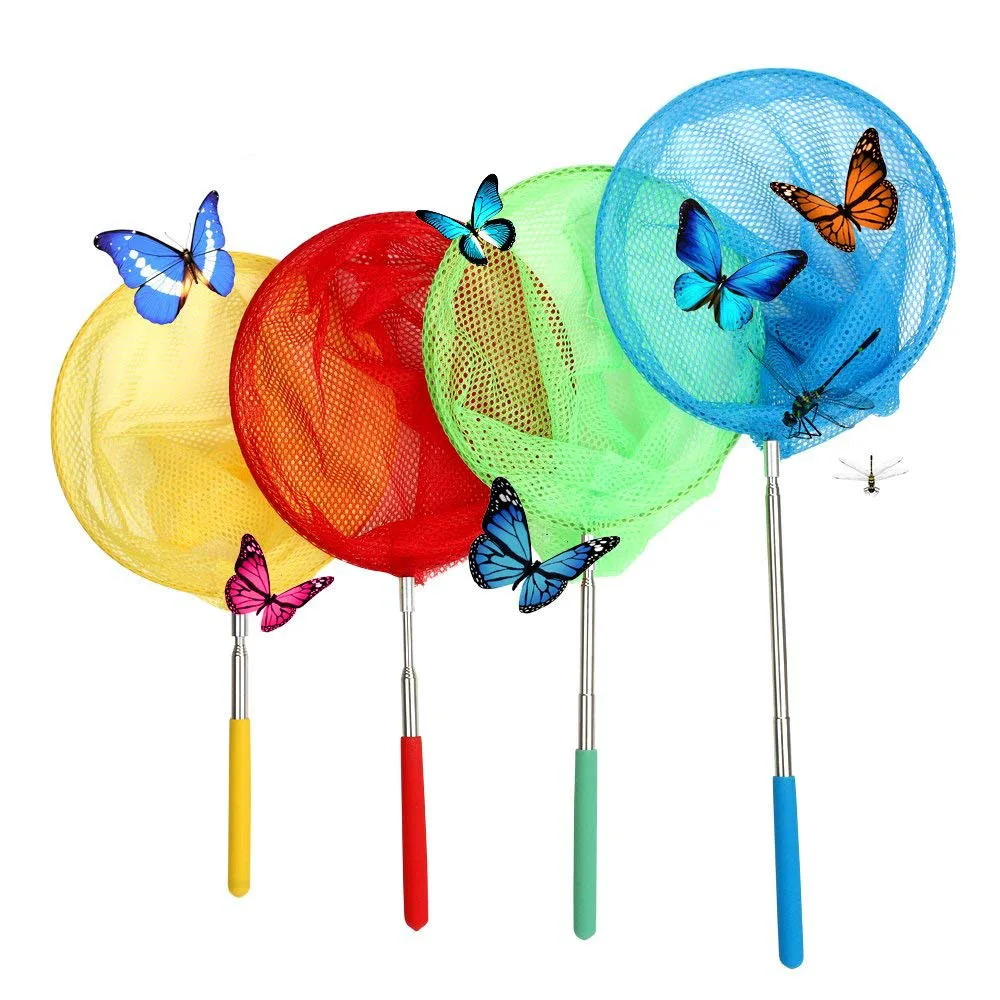 Telescopic Butterfly Net Perfect Catching Bug Insect Small Fishing Equipment Net 