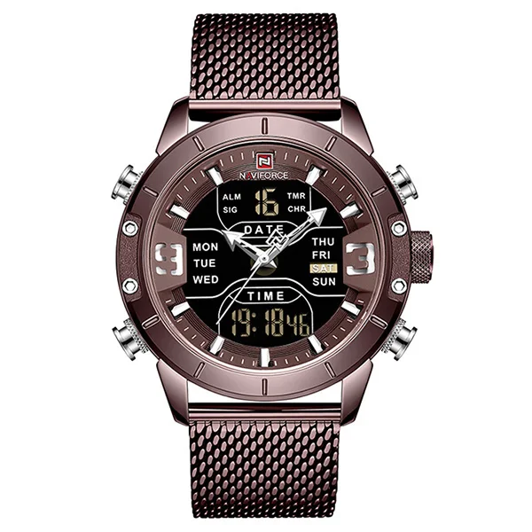 

NAVIFORCE Men's Watch Luxury Brand Men Military Sports Watches Quartz Digital Analog Dual Display Waterproof Wrist watch For Men, 6 colors