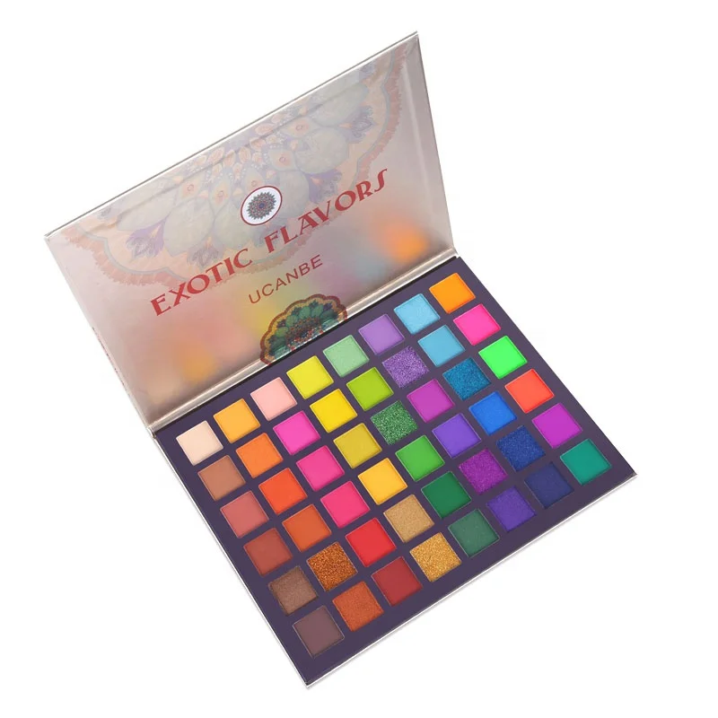 

Private Label Factory High Pigments Glitter Multi -color Cosmetic Powder Eye Shadow Palette