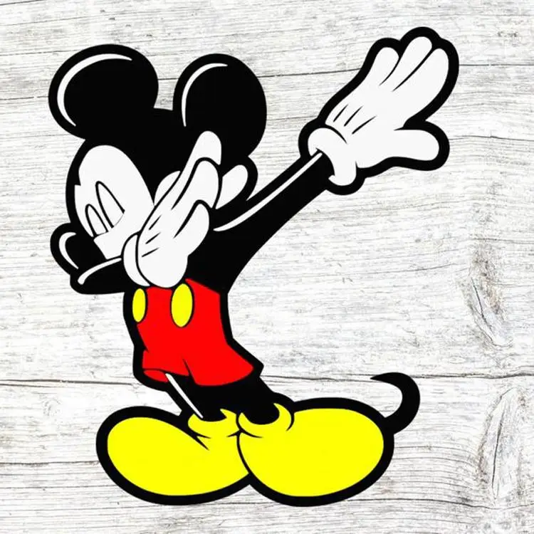 cartoon mickey mouse statue modern decoration.