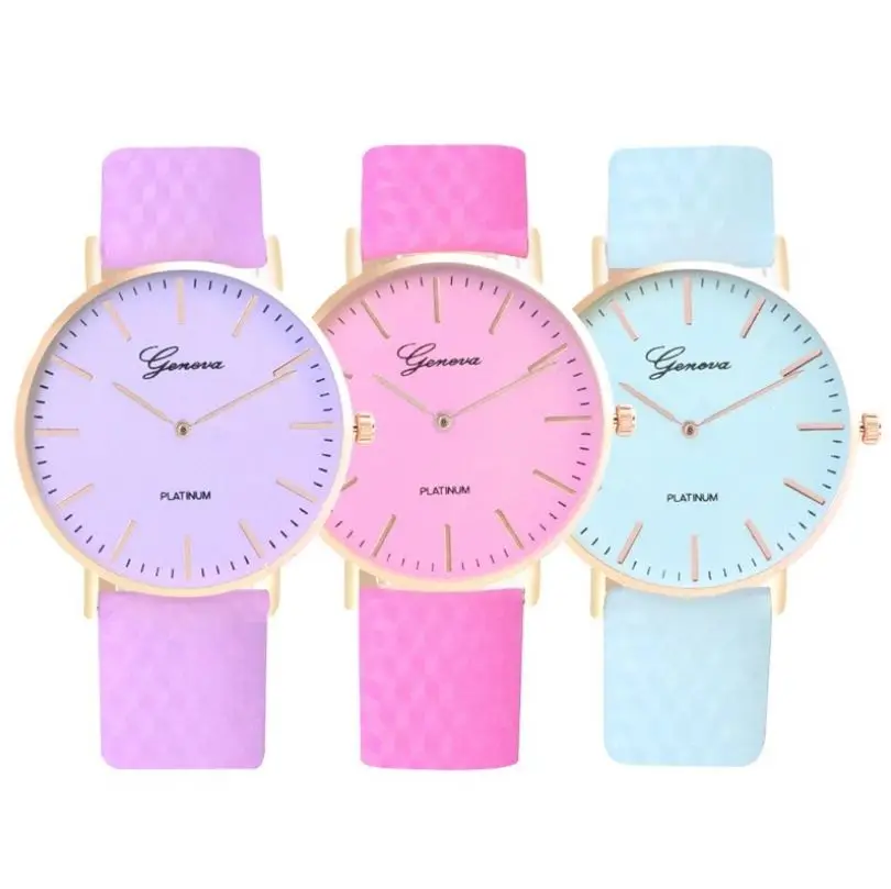 

Promotion New Fashion Simple Style Temperature Change Color Women Watch Sun UV Color Change Men Women Quartz Wristwatches