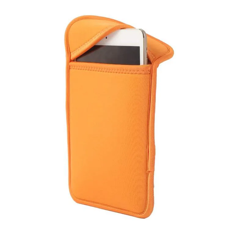 

Neoprene wear-resistant and shock-proof laptop case can be customized logo for 8 inch 10 inch 11 inch tablet liner bag, Orange