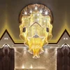 Beautiful large glass tube modern chandelier for restaurant