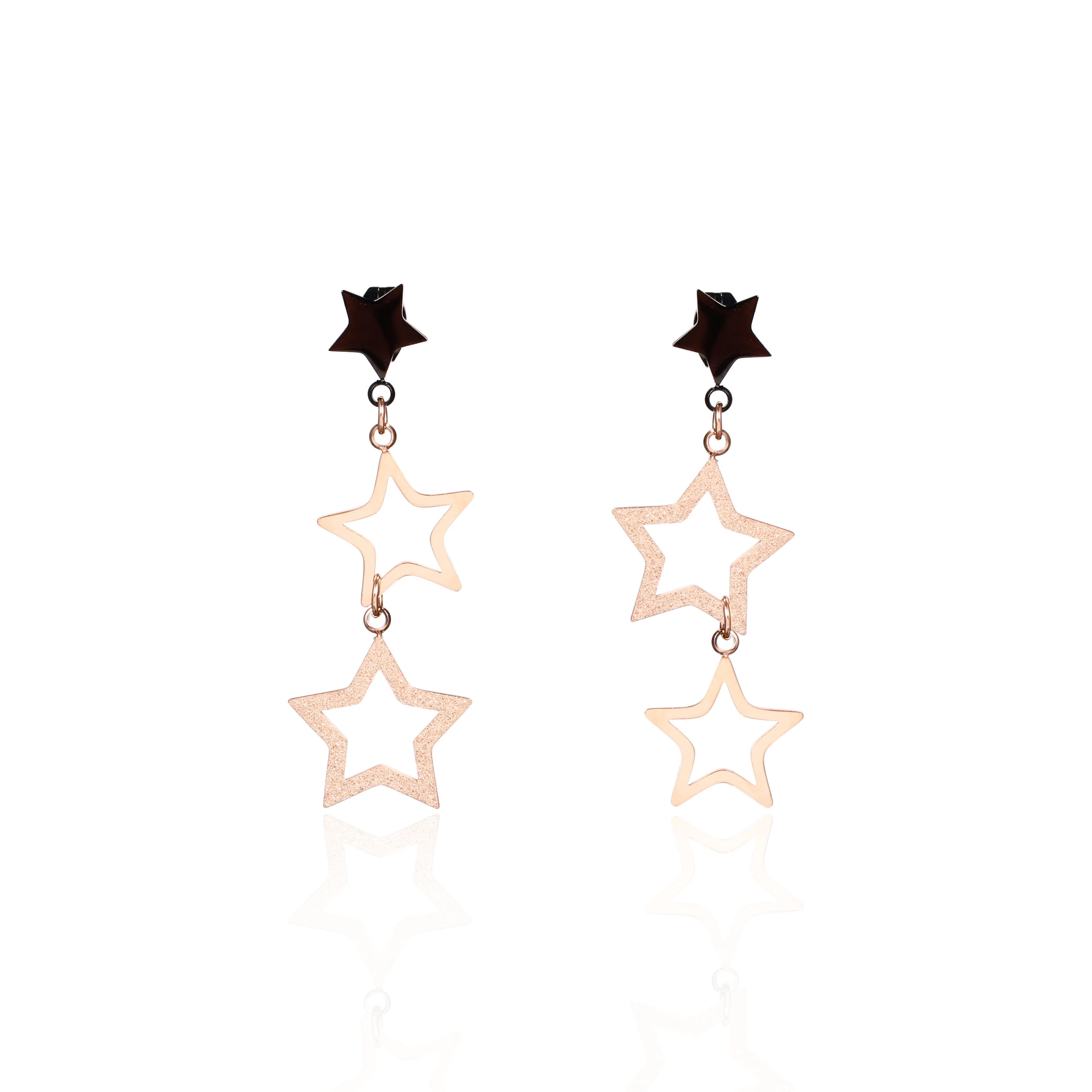 

Fashion Earrings Stainless Steel Earrings Gold Plated Star Drop Earrings Women 2021