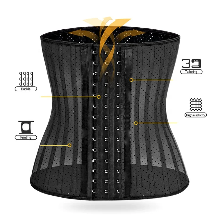 

Best selling customized waist slimming trainer belt for women, Black+skin color