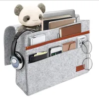 

Felt Bedside Storage Organizer Home Mattress Sofa Table Cabinet Bed Caddy Storage Organizer For Tablet Pad Phone TV