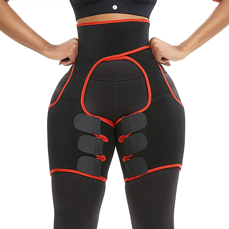 Drop Ship Women booty sculptor thigh shaper Waist Trainer Body Shaper Slimming Running Sweat Leg Shaper