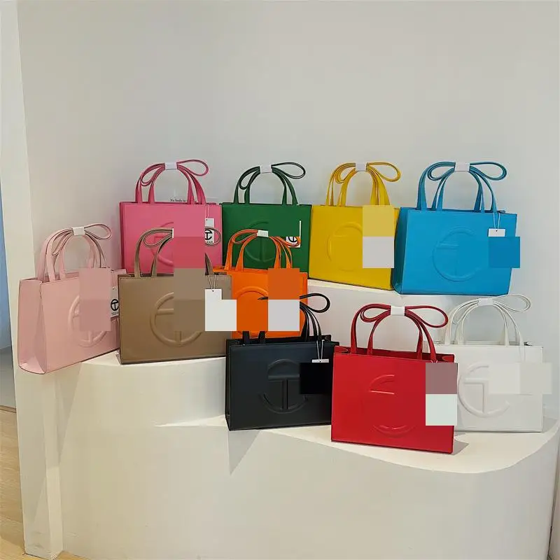 

Simple Shopping Bag Texture Handbag Women's Large Capacity Single Shoulder Diagonal Tote Bag, Picture