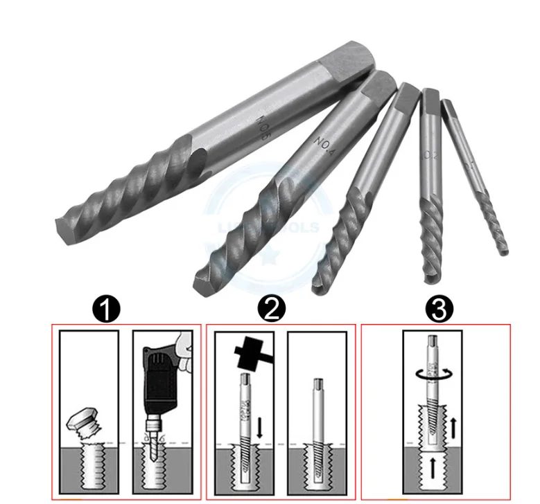 Экстрактор для выкручивания сломанных болтов фото