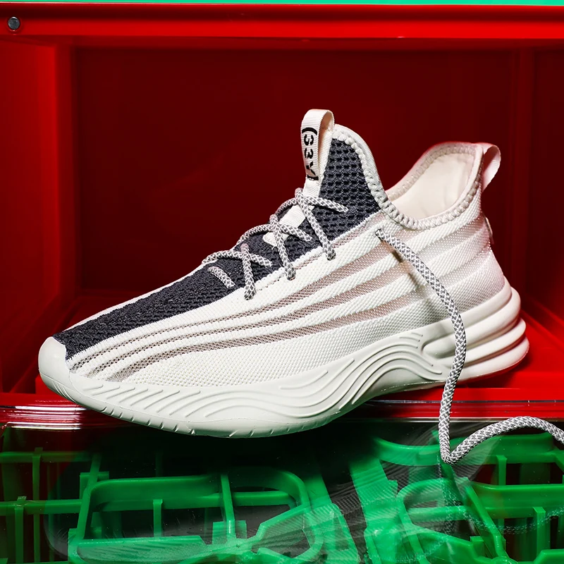 

New design breathable mesh custom men sports shoes mens sneakers, Optional