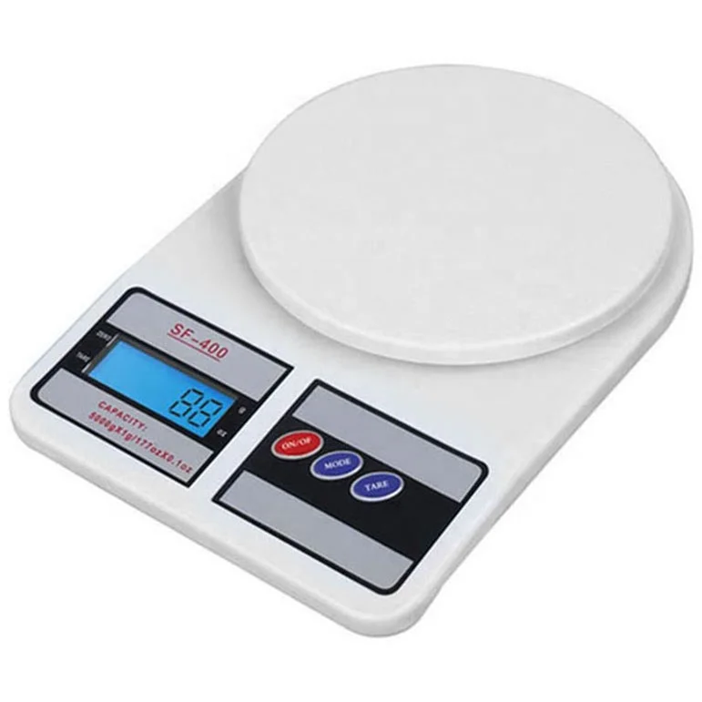 

Cheap Price Portable Kitchen Multi Colour Food Weighing Scale, White