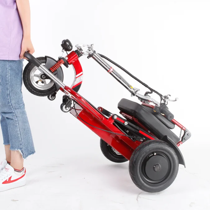 
light weight folding travel mobility scooter airline approved 3 wheel portable scooters 
