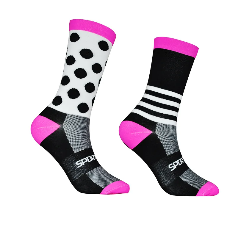 

China factory custom high quality nylon men cycling socks dropshipping, 9 colors