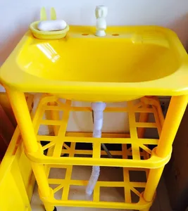 plastic washbasin frame faucet up and down condui