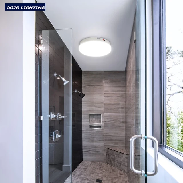 SAA modern office bathroom wash room waterproof microwave sensor led ceiling light fixtures