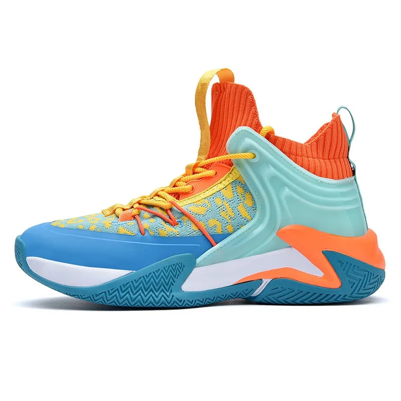 

New Model High Quality Woven Upper Fashion Street Basketball Shoes Rubber sole Breathe and durable Oem