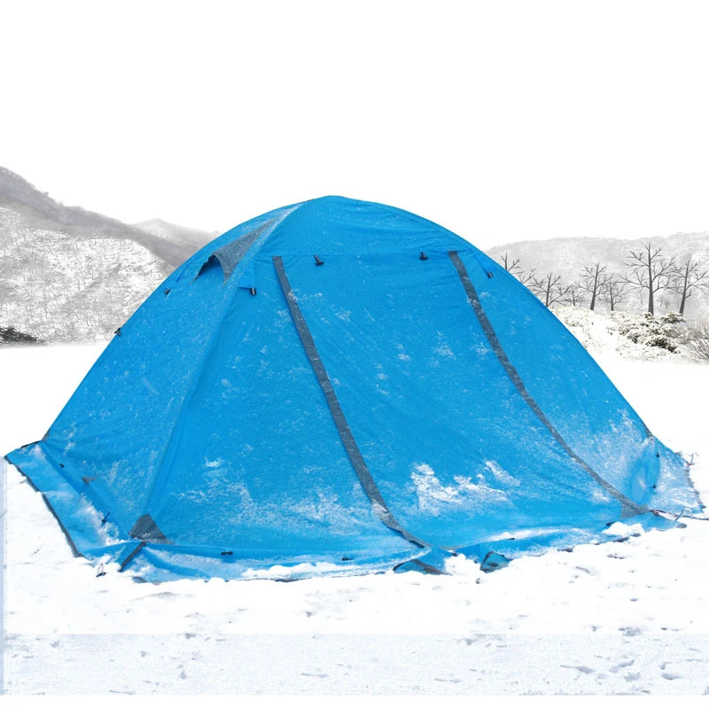 

FunFishing wholesale double layer and aluminum pole anti storm tourism camping hiking supplies tent, Picture color or customized